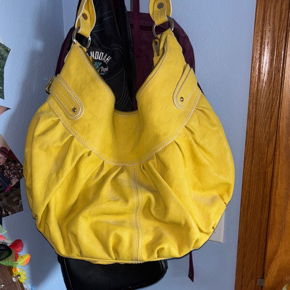 Via Spiga Yellow Hobo Bag
